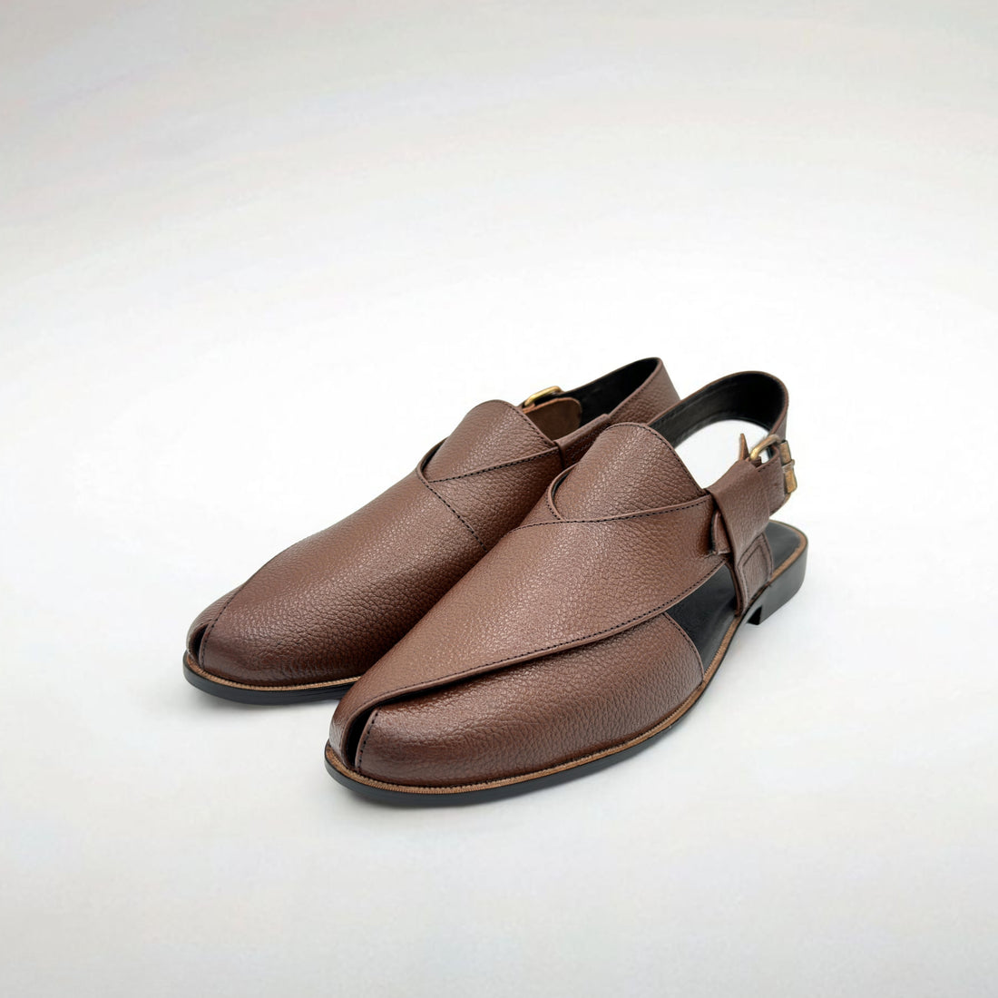 The Textured Leather Peshawari Sandal – Tradition & Style