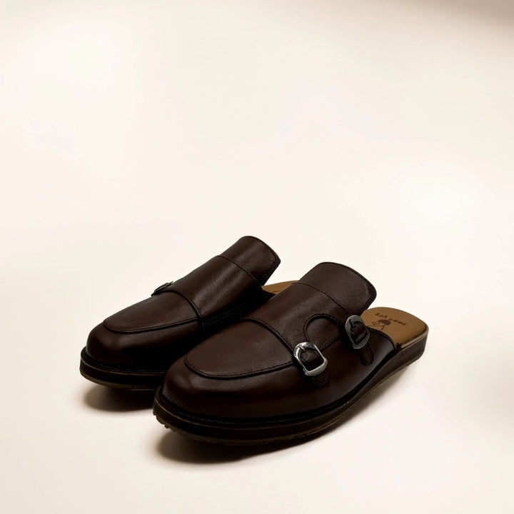 The Brown Leather Mules – Timeless Elegance & Comfort