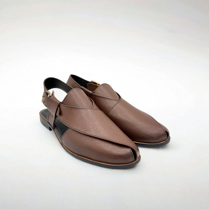 The Textured Leather Peshawari Sandal – Tradition & Style