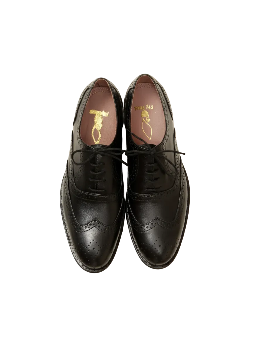 The Westminster Black Wingtip Oxford
