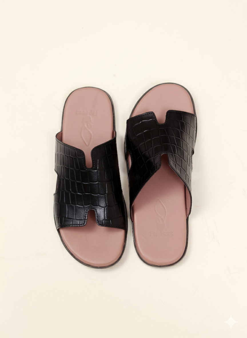 The Luxe Croco Slide