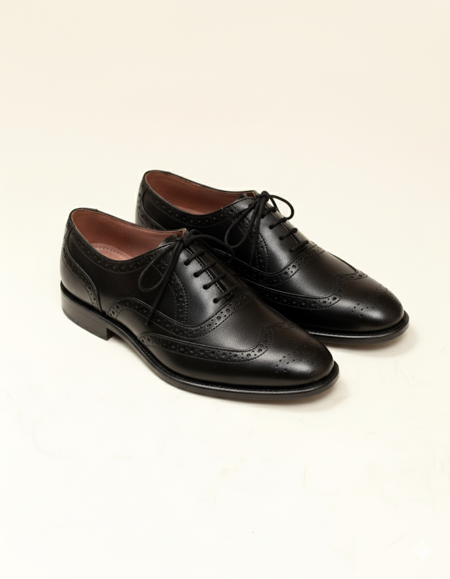 The Westminster Black Wingtip Oxford