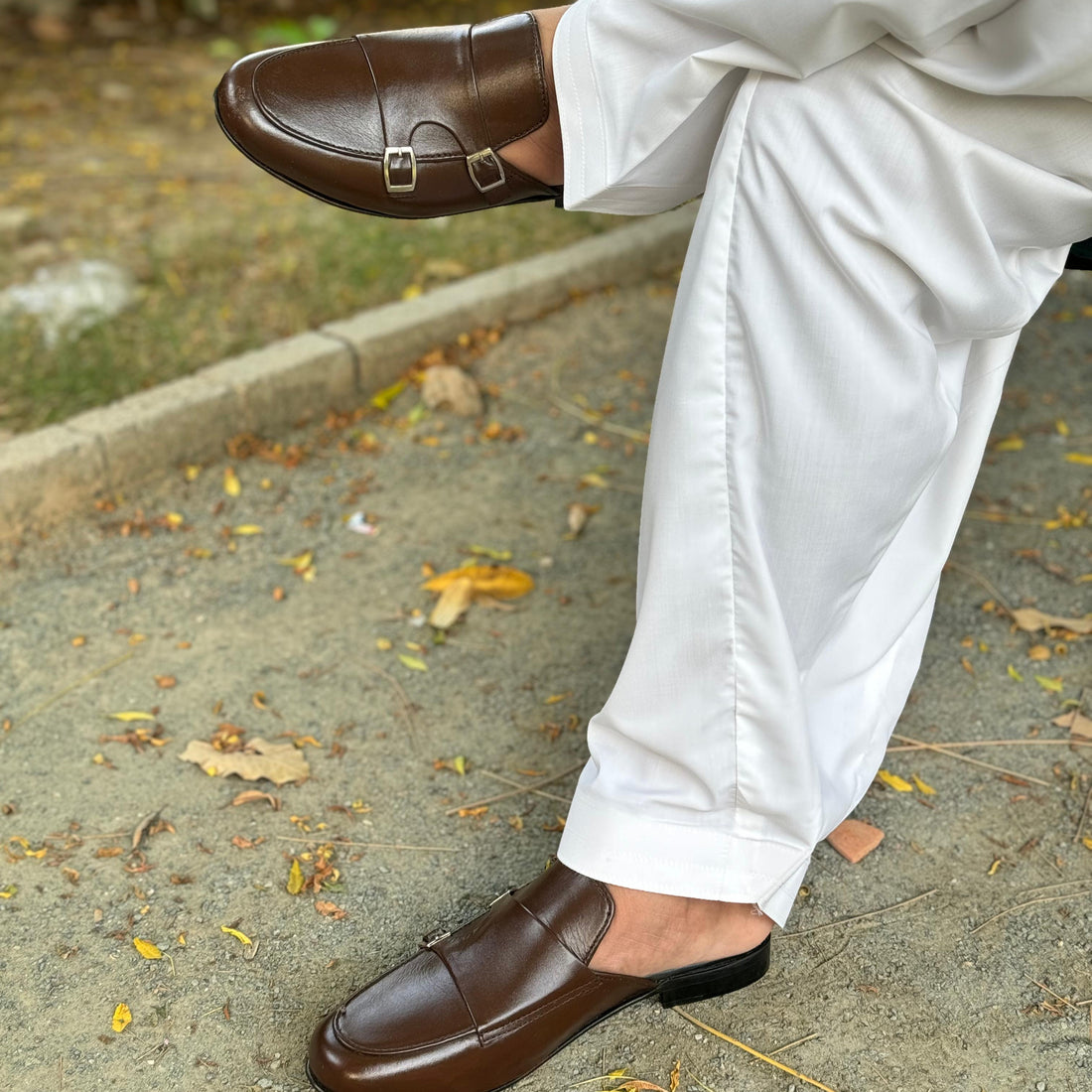 The Brown Leather Mules – Timeless Elegance & Comfort