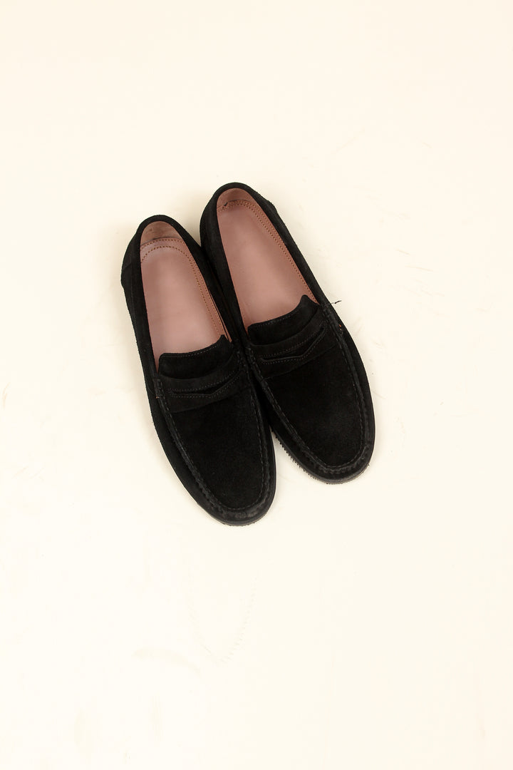 The Black Suede Loafer