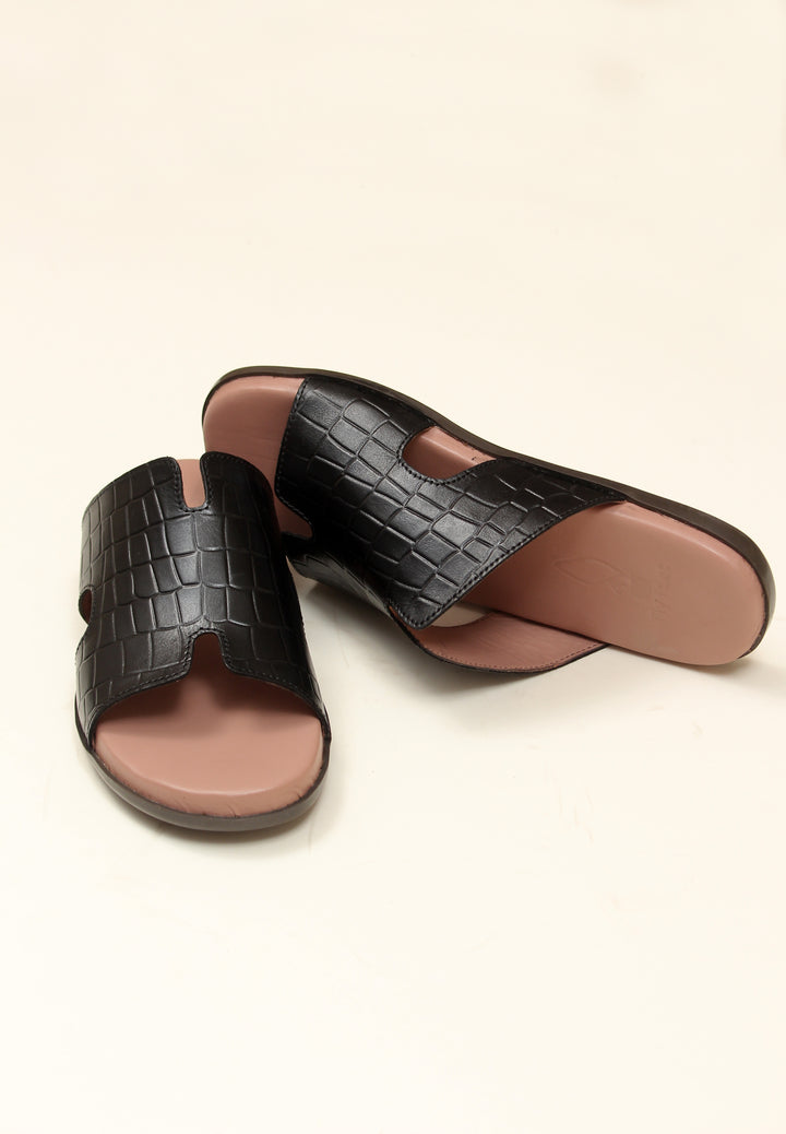 The Luxe Croco Slide