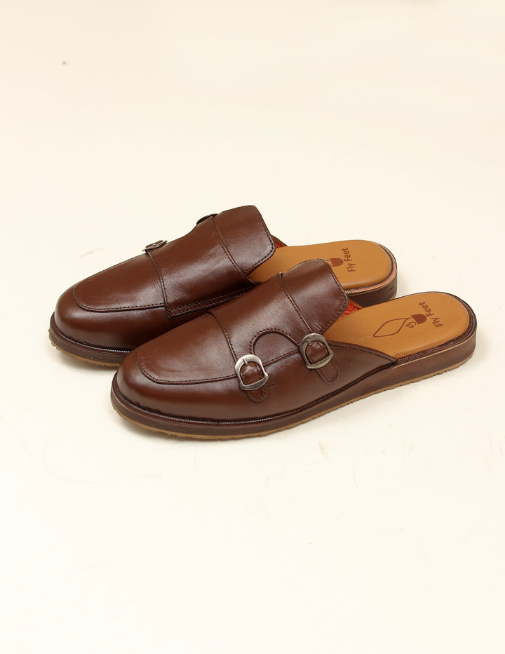 The Brown Leather Mules – Timeless Elegance & Comfort