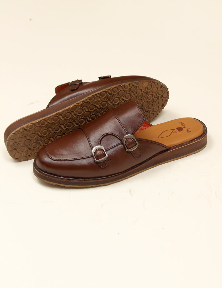 The Brown Leather Mules – Timeless Elegance & Comfort