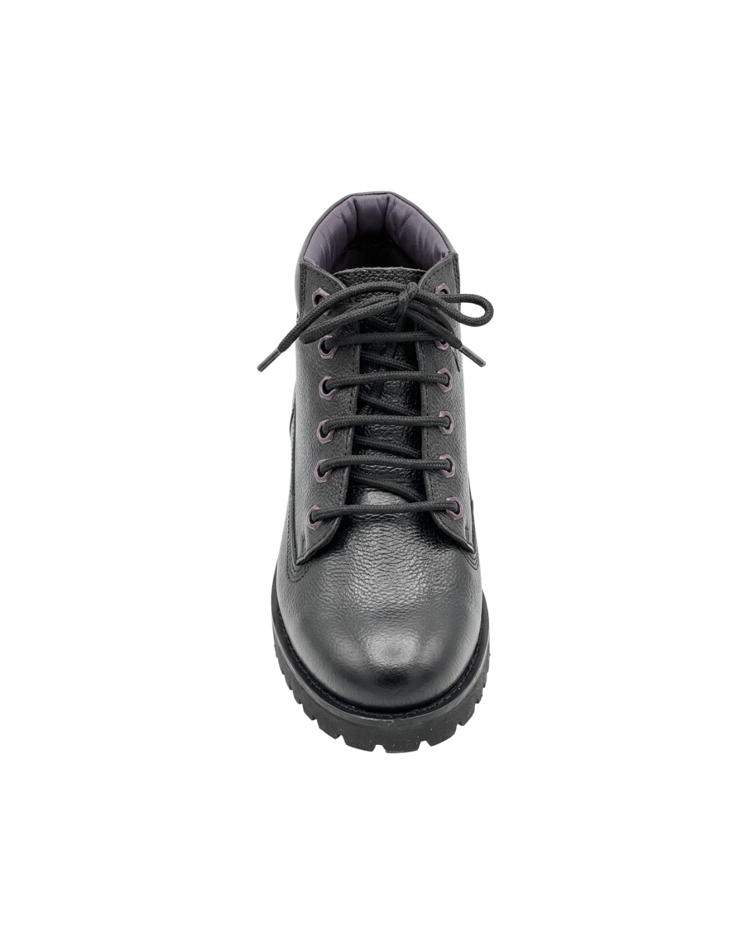The Classic Black Leather Lace-Up Boots